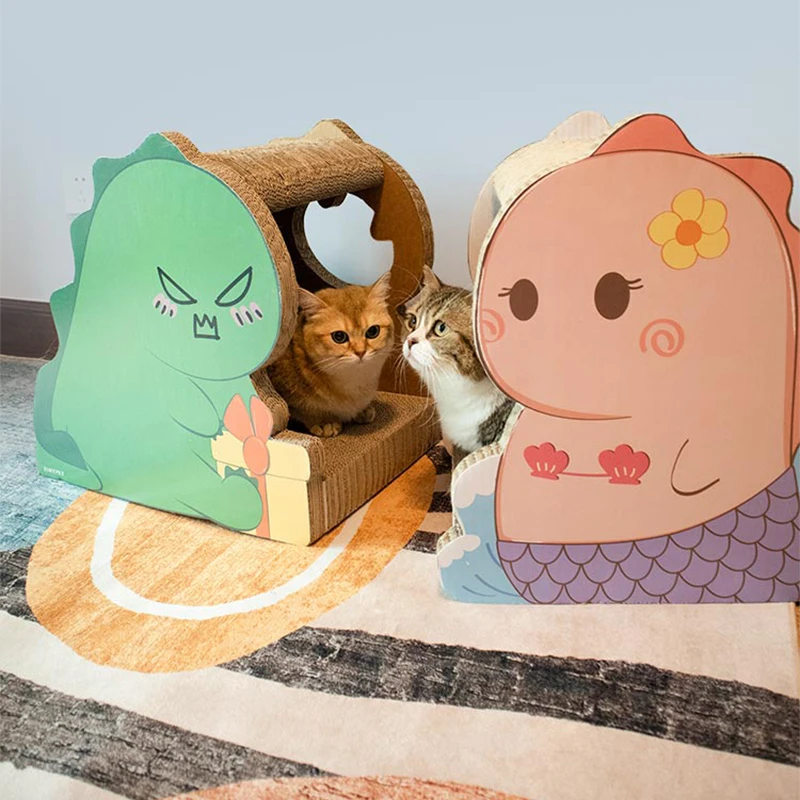 

Cat Toy Cat Scratch Board Pad Bed Mat Corrugated Paper Scratcher Cat's Paw Claw Grinding Scraper Pet Furniture Play Suppliers