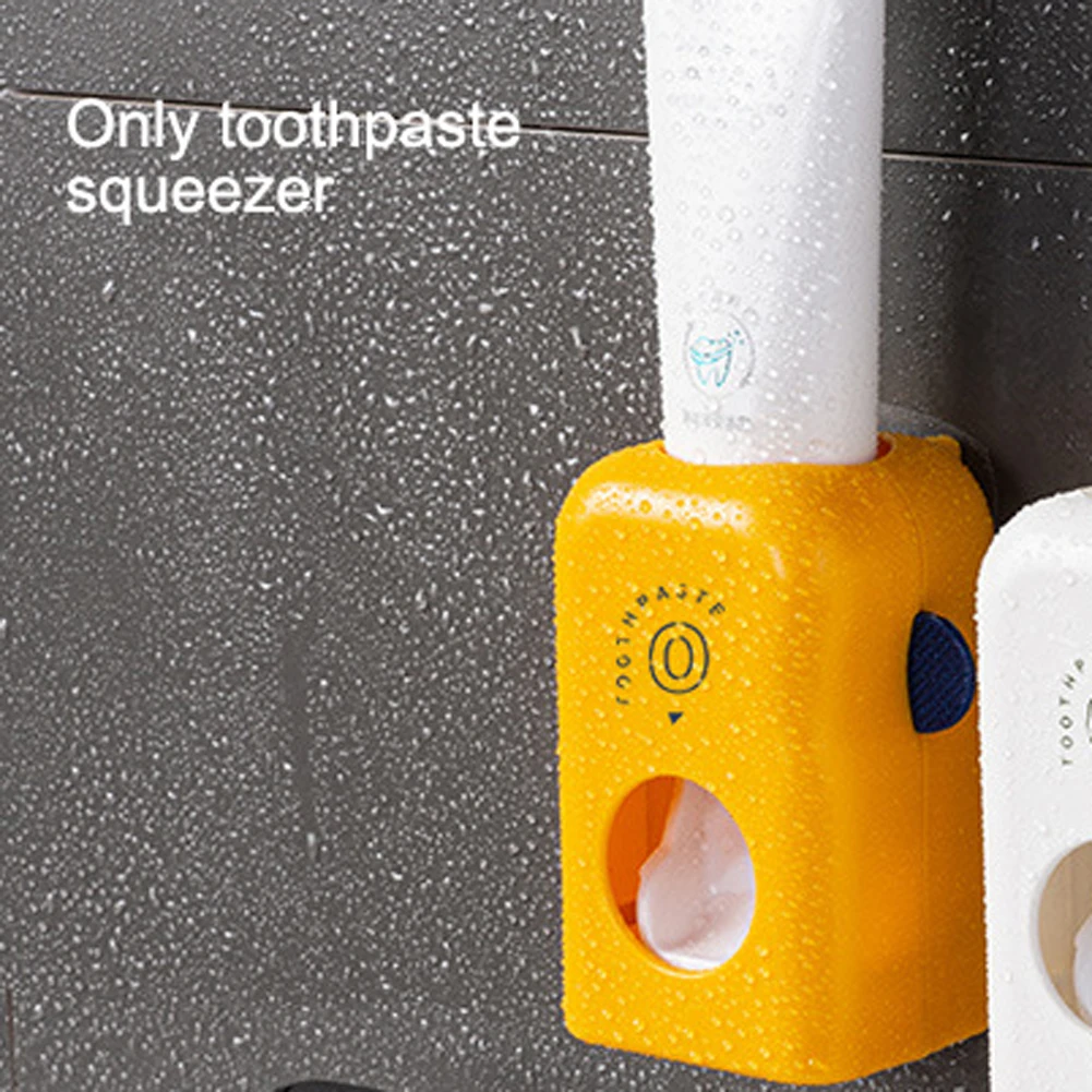 

Bathroom Accessory Wall Mounted Automatic Squeezer Mini Kids Adults Home Universal Toothpaste Dispenser Holder Solid Hotel