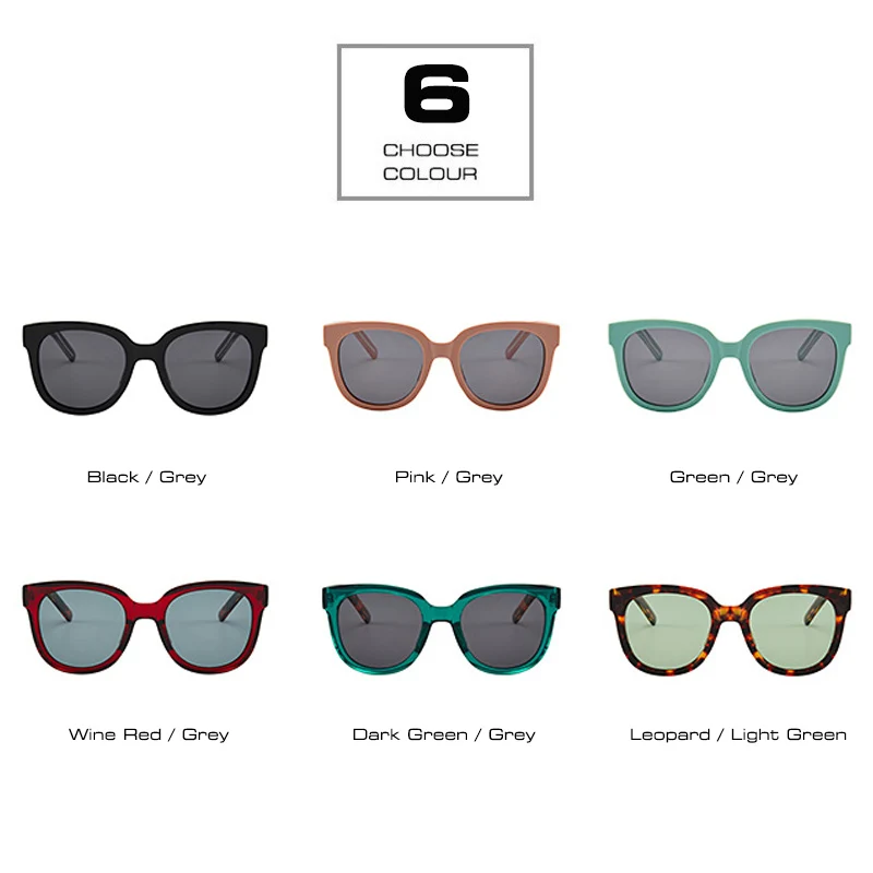 Мужские и женские очки кошачий глаз SHAUNA поляризационные солнцезащитные в стиле