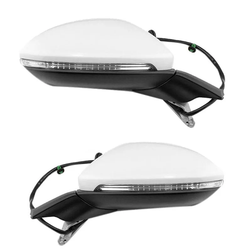 

Car Electric Folding Rearview Mirror Assembly Heating Mirror with Light for Golf 7 MK7 2014-2016 5GG 857 507 A