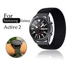 Ремешок нейлоновый для наручных часов, эластичный быстросъемный браслет с соло-петлей для Samsung Galaxy 3 Watch 42 46 мм GEAR S3 Active2, 22 мм 20 мм