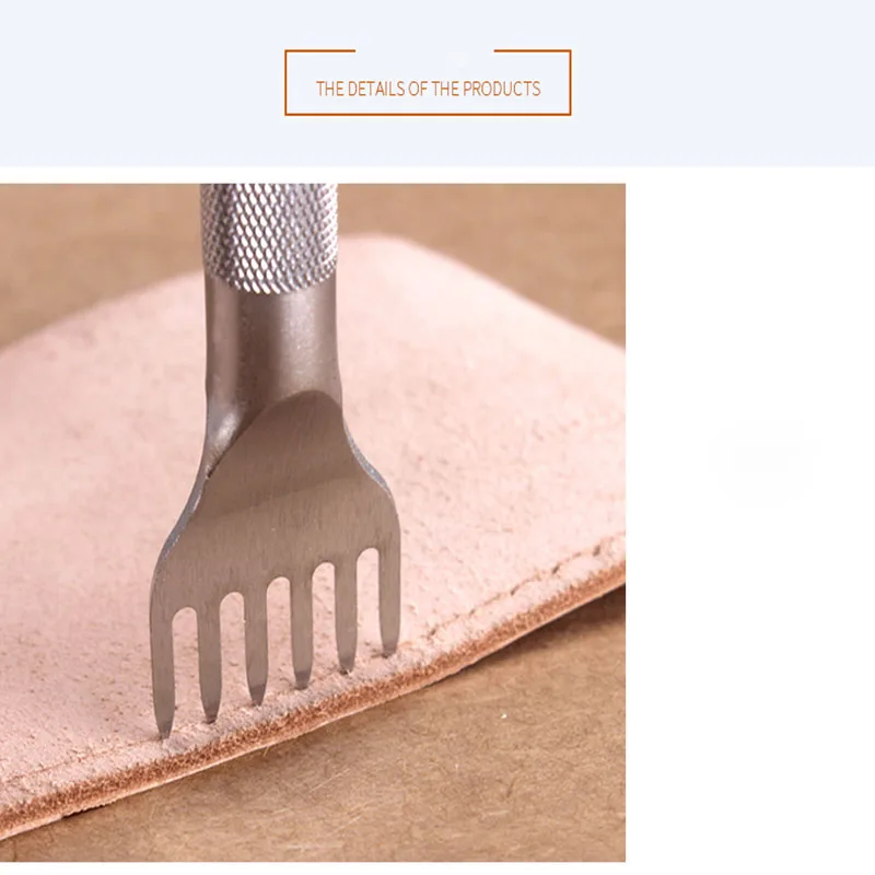 Перфоратор для кожевенного ремесла алмазное долото из стали 3 мм 4 5 6 1 2 Зубцов