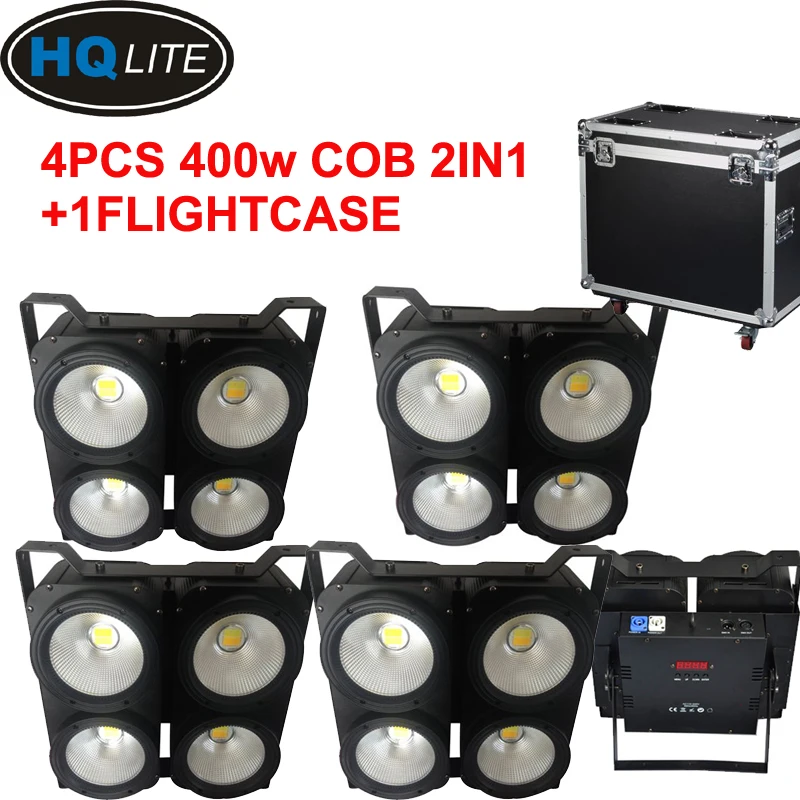 Профессиональный dmx blinder 4eyes 400W RGBW led blinder сценическое освещение 2в1 COB blinder освещение для театрального шоу концертного мероприятия