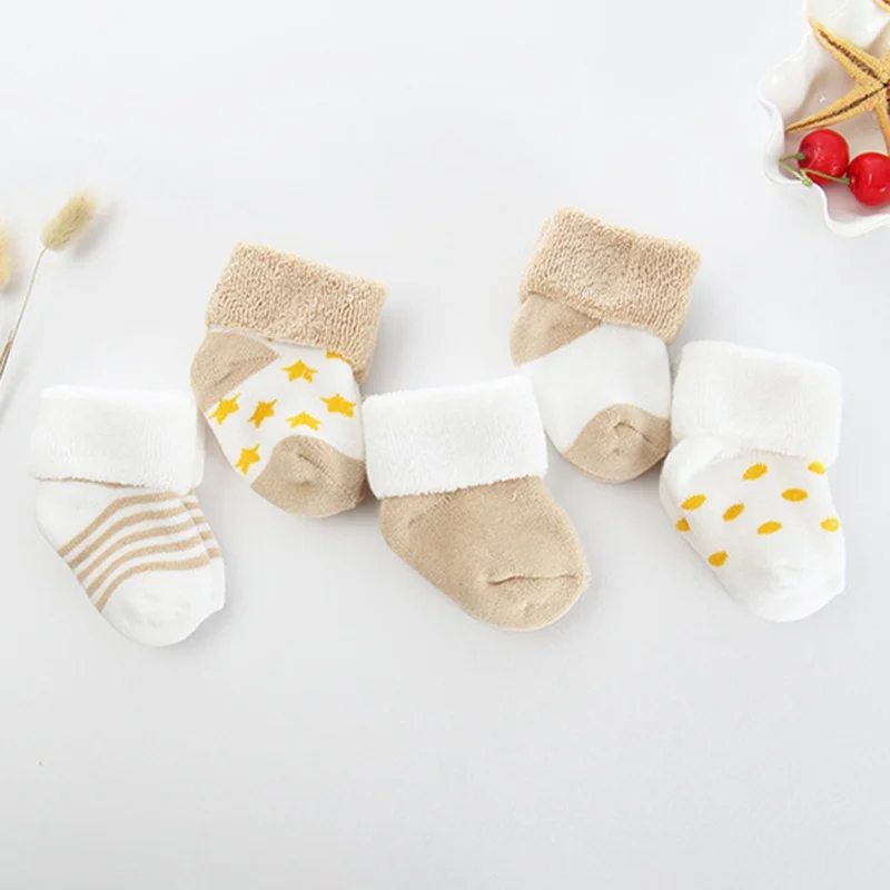 5 пар Детские хлопковые нескользящие носки с мультяшным принтом|Гетры| |