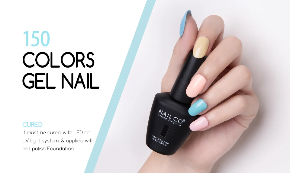 NAILCO 10 шт. Гель-лак для ногтей Светодиодный УФ-гель для жидкость для снятия лака от гель лак для ногтей Блеск долговечный Гибридный гвоздь гель Праймер для ногтей искусство