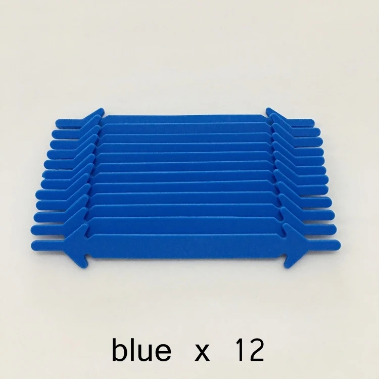 blue 12 шт/лот без галстука силиконовые шнурки эластичные шнурки для обуви ленивые плоские шнурки для мужчин и женщин шнуровки резиновые Zapatillas 11 цветов - Цвет: blue