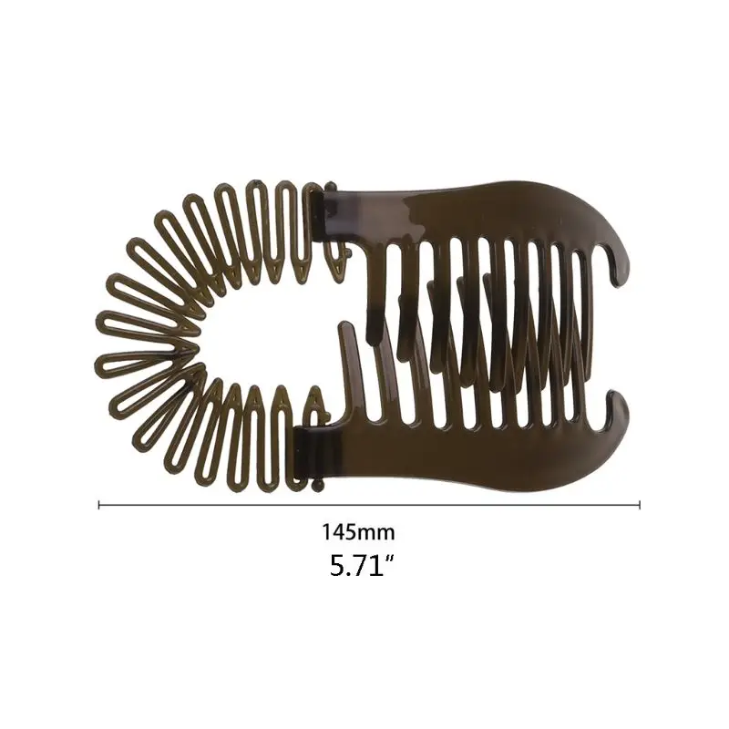 

2pcs/set Women Hollywood Large Comb Banana Clip Hair Riser Claw Hair Accessory 2 Colors