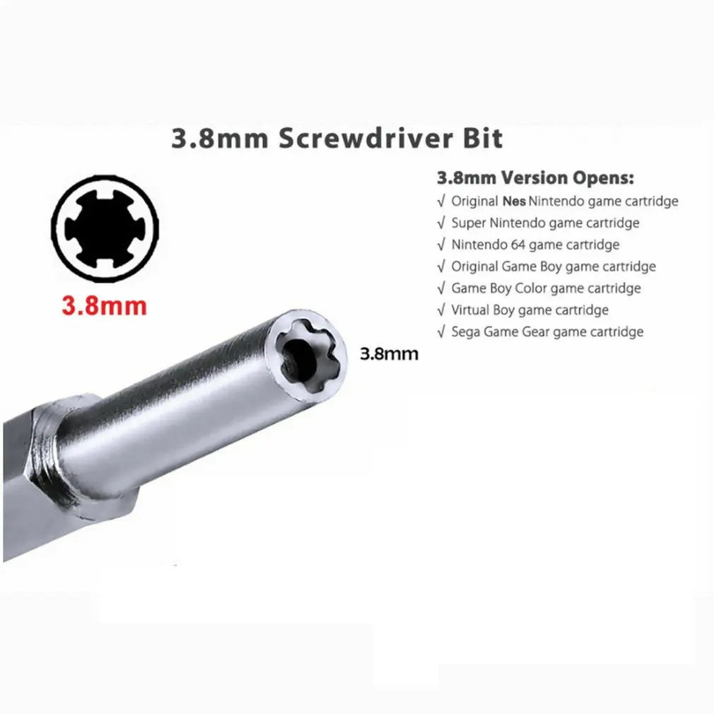 3 8 мм 4 5 три крыла безопасности бит отвертка для нэнда НЭС н64 игрового мальчика SEGA