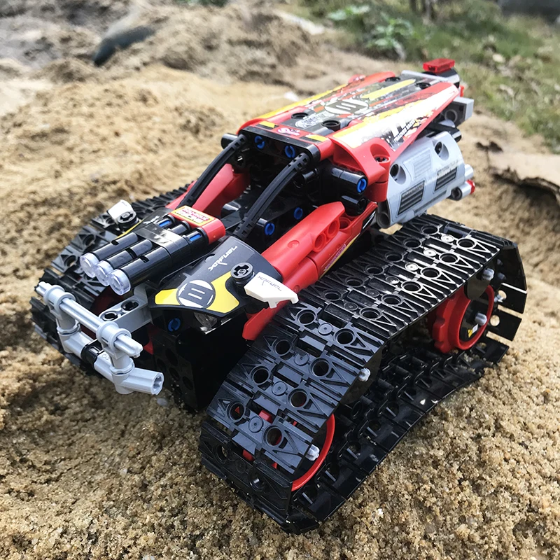 

APP RC Tracked High-Tech Remote Control Car Speed champion Stunt Vehicle Model Racing MOC Building Blocks Bricks Children Toys