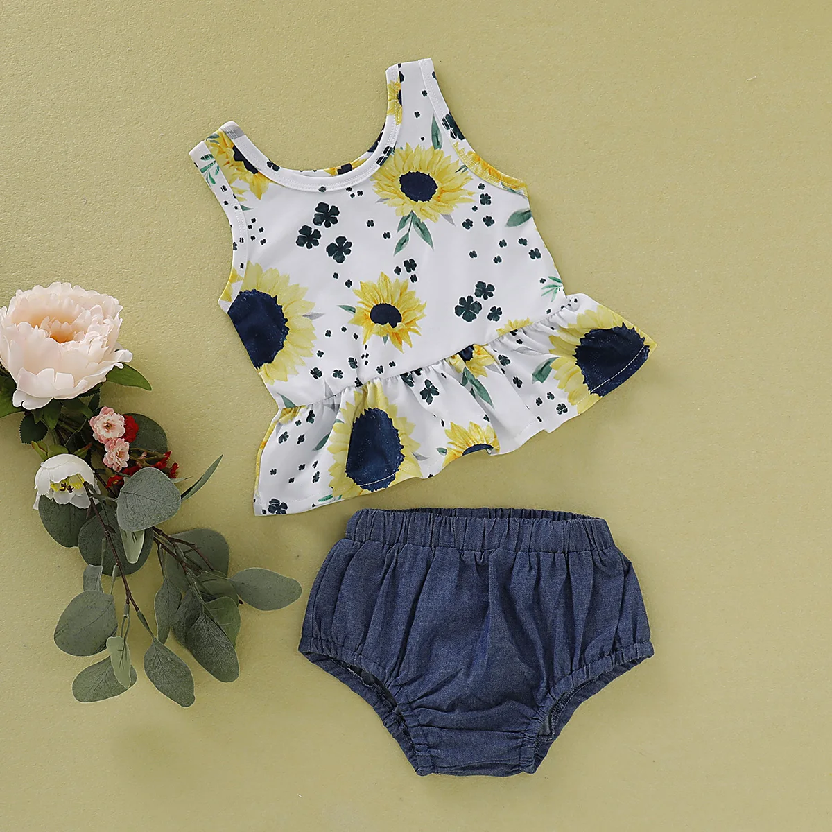 На возраст от 0 до 18 месяцев модные летние сандалии с острым носком 2 шт./компл. Puseky