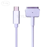 replacement usb c type c to magnetic 2 t tip charger cable for 45w60w85w mac book air 11 13 inch