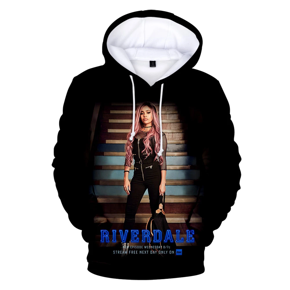 Популярная толстовка с капюшоном riverdale tv series Зимний пуловер унисекс 3d для