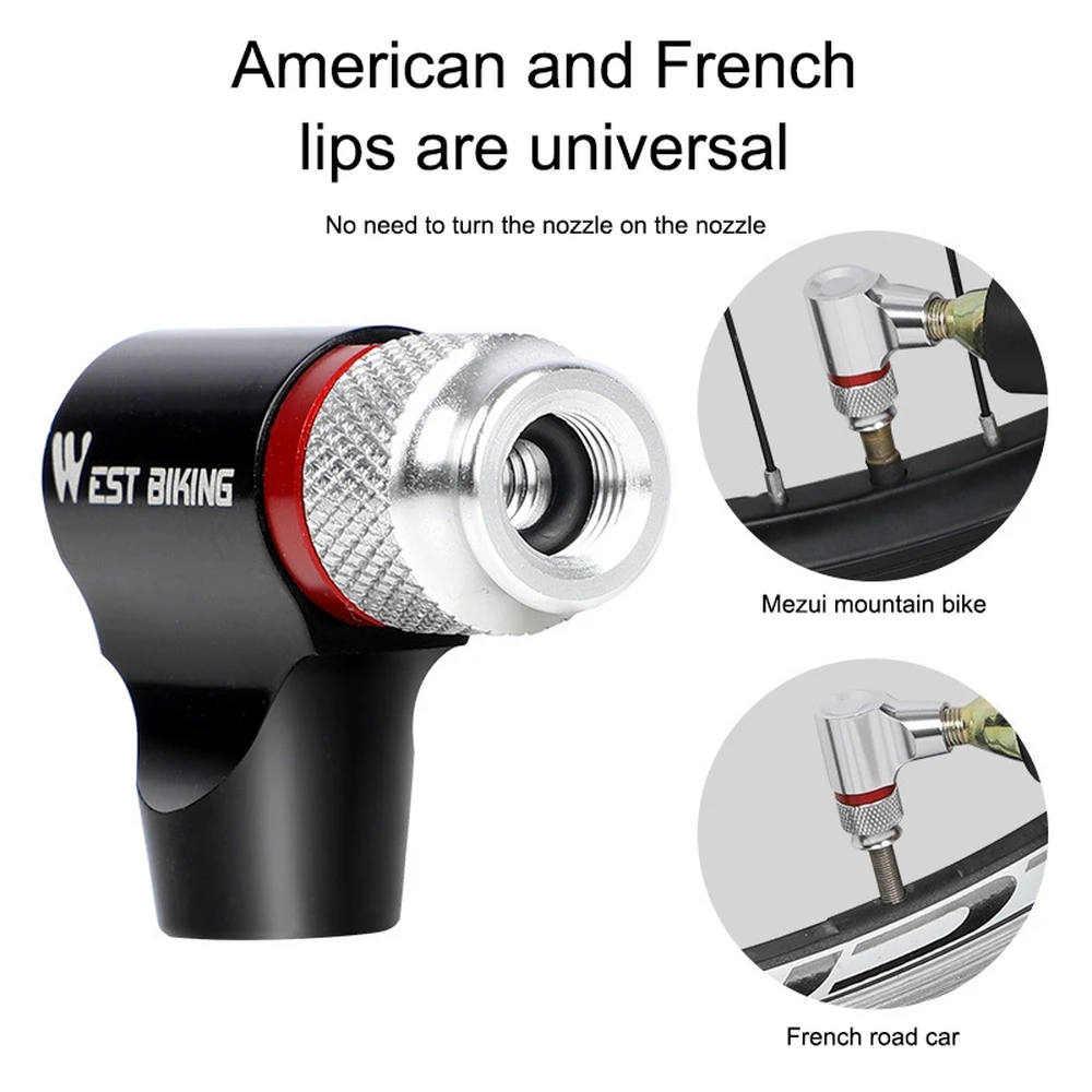 Велосипедный насос WEST BIKING автоматический для горных и дорожных велосипедов CO2 |