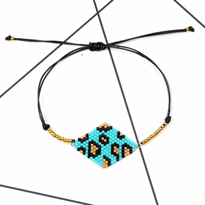 Женский браслет с леопардовым принтом FAIRYWOO манжетами из розового золота и