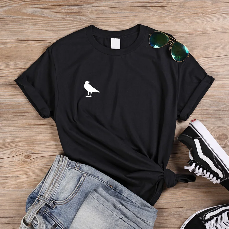 Женская футболка с коротким рукавом и круглым вырезом в винтажном