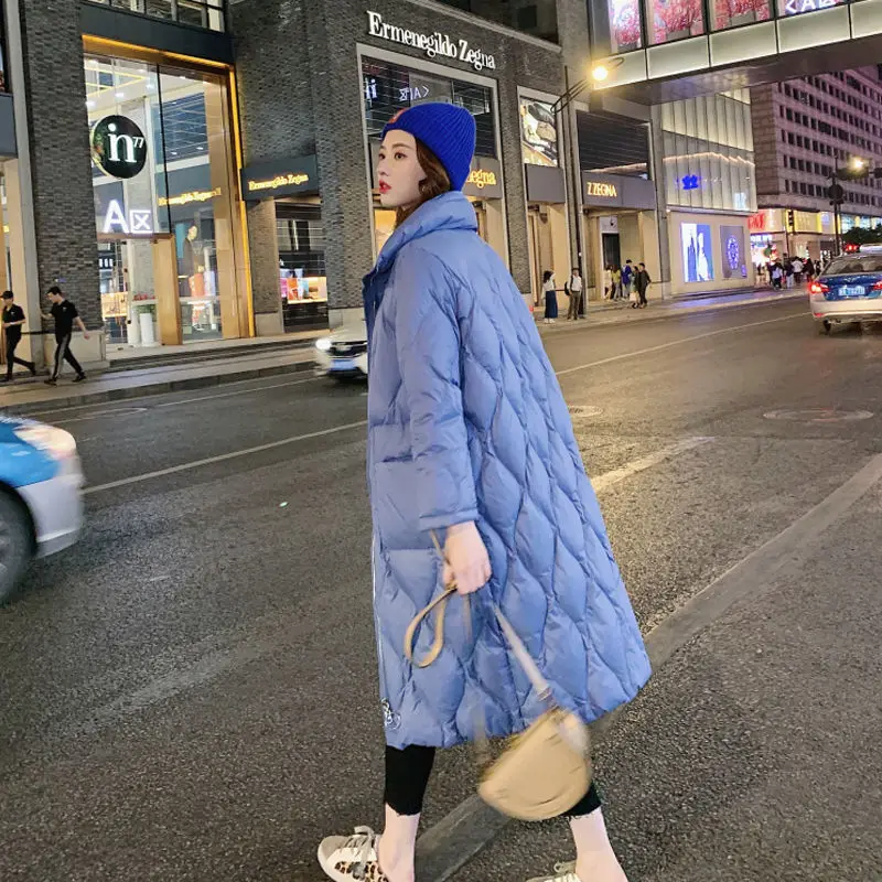 

New Winter Women Down Coat Long Puffer Thick Jacket Warm Streetwear Woman Down Parka Female Thick Large Lady Warm Outerwears