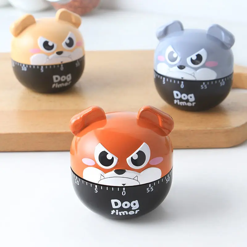 

Timer Kitchen Cooking Reminder Student Household Alarm Clock Mechanical Clockwork Creative Cartoon Dog Soup Timer