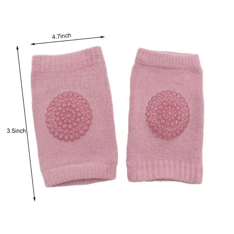 

1 Pair Baby Crawling Sleeve Knee Pads Breathable 0-24 Months Baby Non-slip Kneecap Thickened Lining Baby Crawling Knee Pads