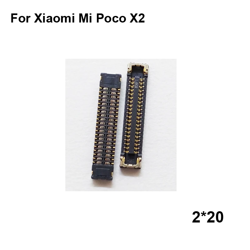 Коннектор FPC для Xiaomi Mi Poco X2 2 шт. ЖК-экран на гибком кабеле материнская плата X |