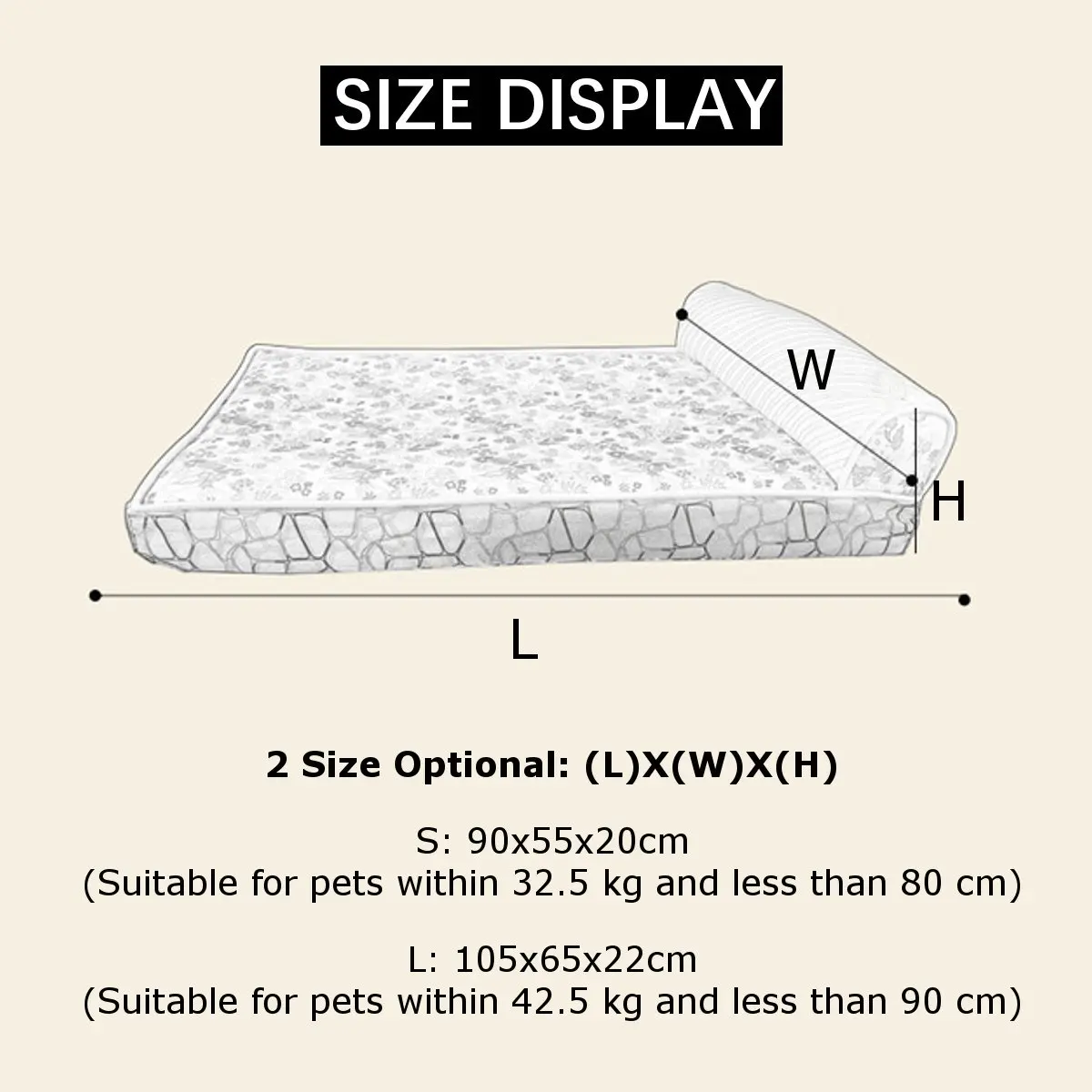 

New 2 Size Oxford Cloth Pet Bed Dog Cat Puppy Bed Sleeping Massage Breathable Cushion Pads Home Kennels Mat For Small Medium Dog