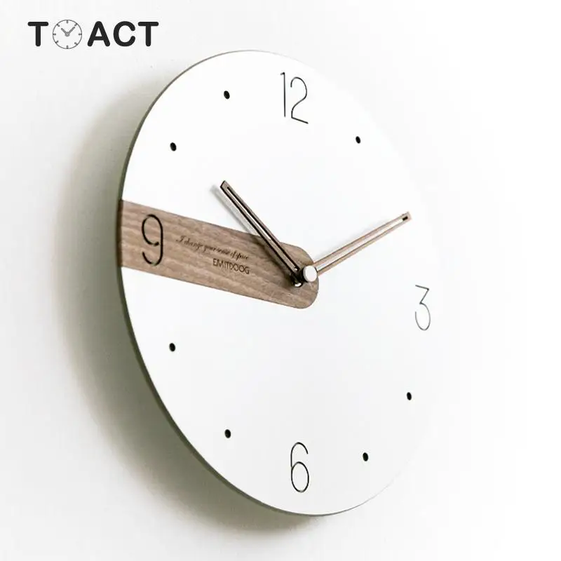 Скандинавские настенные часы современный дизайн минималистичный гостиная