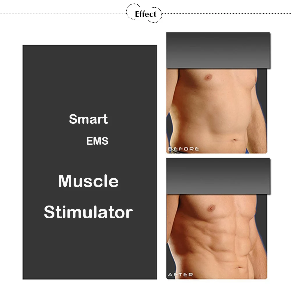 Abdominal Muscle Trainer Electronic Exerciser Machine Fitness Toner Belly Leg Arm Exercise Toning Gear Workout Equipment | Спорт и