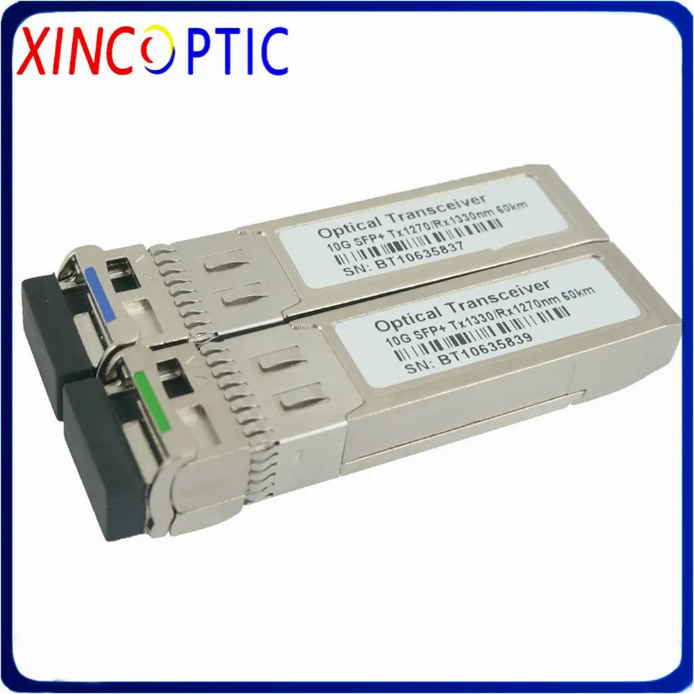 10G BIDI 60км SFP модуль SM LC 1270/1330nm DDM гигабитный одномодовый одиночный волоконно