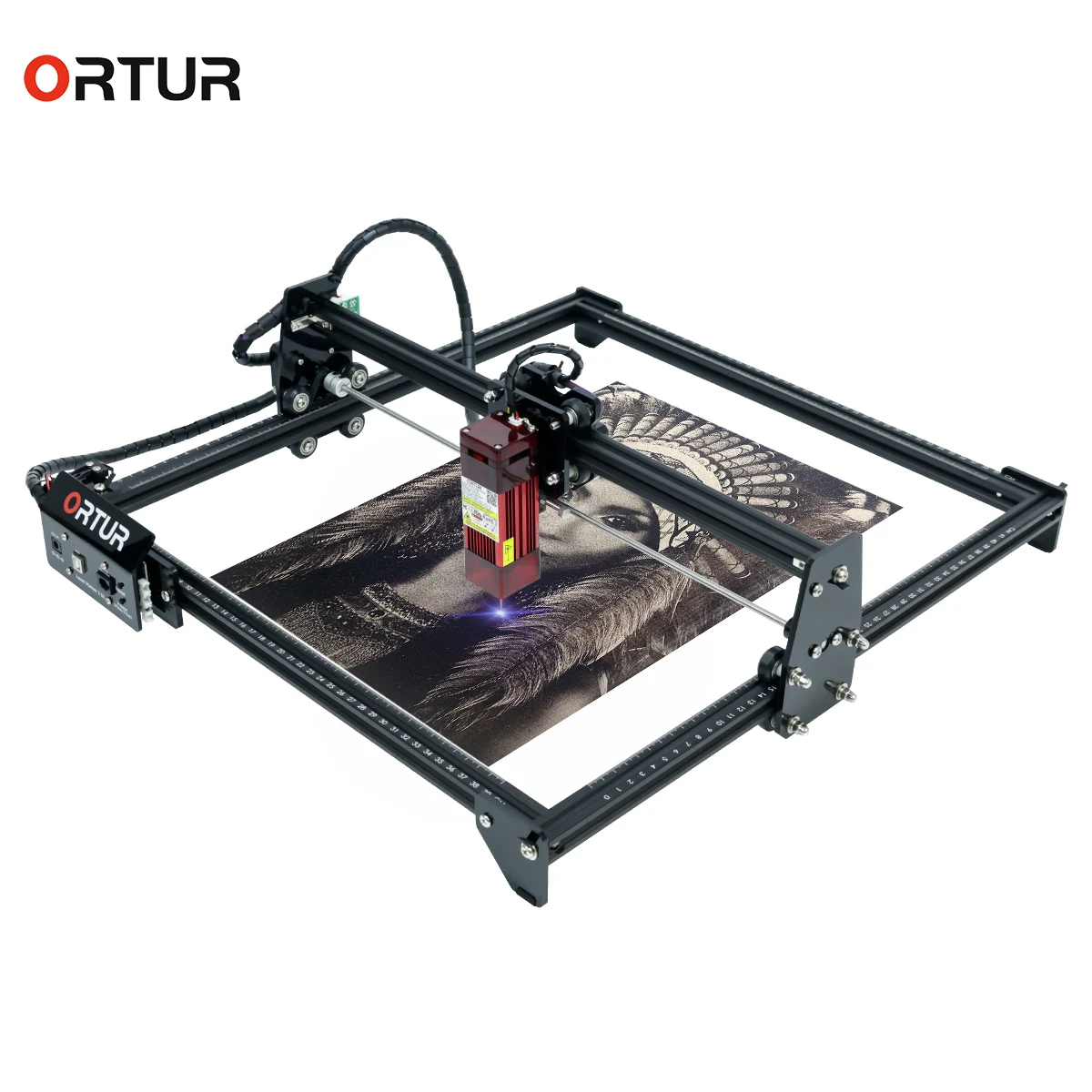 

Upgrade OLM2 S2 Wood Engraving Machine Eye Protection Fixed-Focus CNC Desktop DIY Laser Engraving Cutting Machine for Metal Wood
