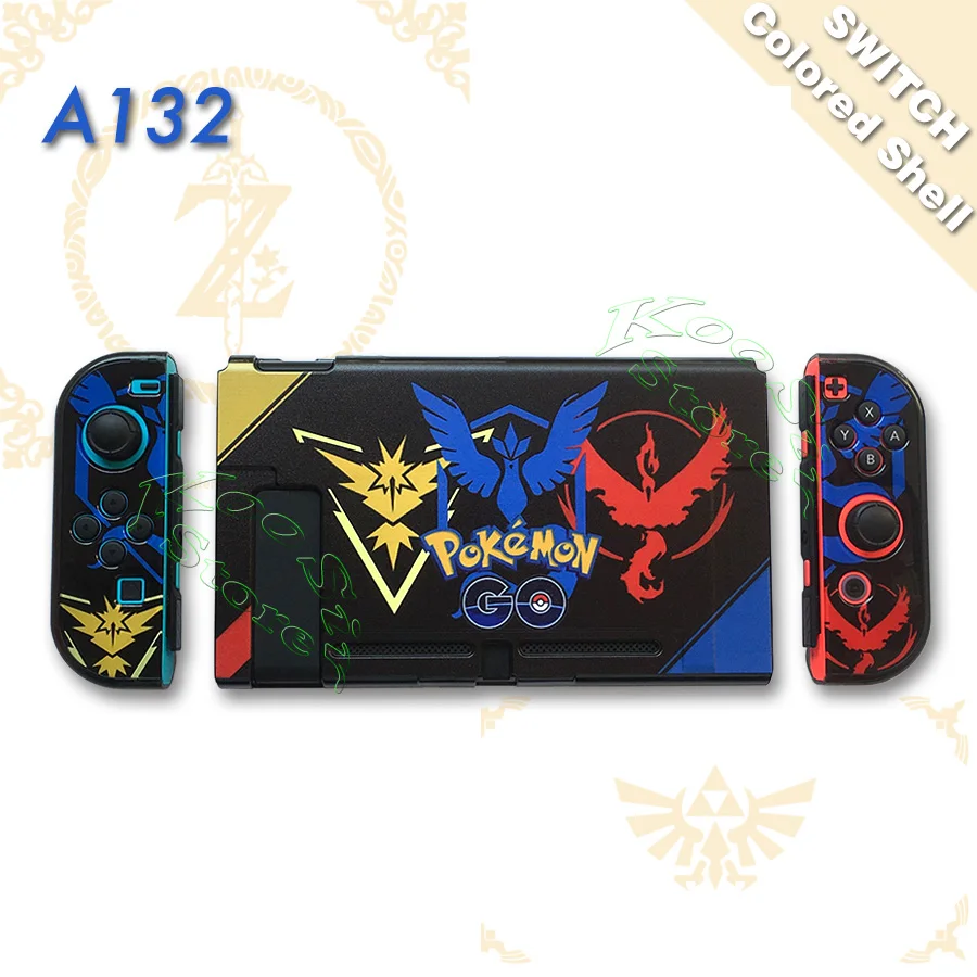 A132 Защитный чехол для консоли nintendo s Zend, цветной чехол Nitendo Switch Crystal Shell, чехол для nintendo Switch Pikachus, тематический чехол - Цвет: A132