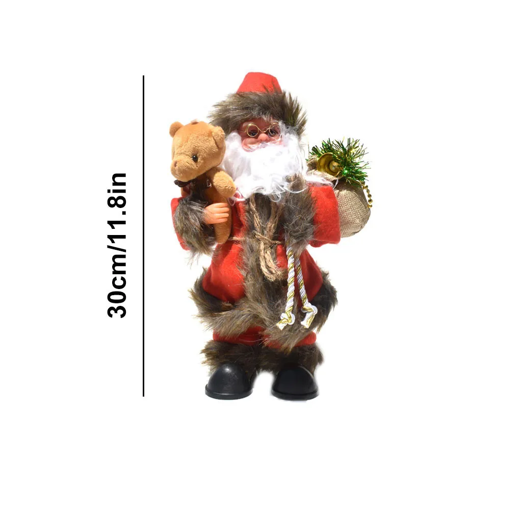 Рождественская электрическая игрушка Санта-Клауса динамичная музыка украшение