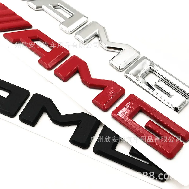 Подходит для Benz 17-18-AMG Автомобильный логотип Plane-AMG задний логотип черный красный серебристый автомобильные наклейки