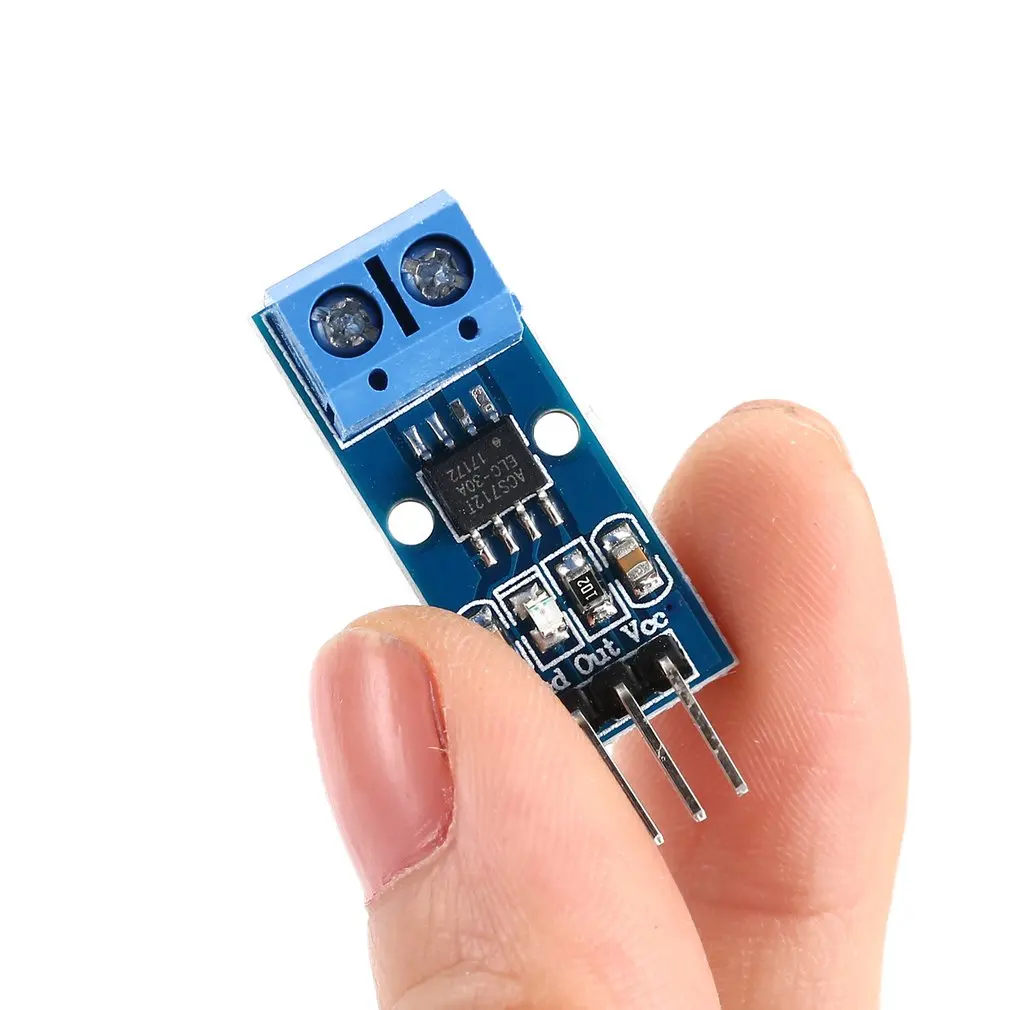 Режим модуля датчика Холла ACS712 5A для Pin 5V Индикатор питания электронная печатная