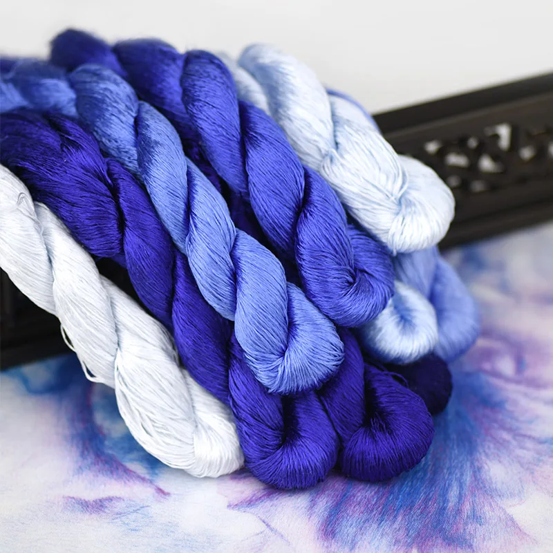 Шелковая нить для вышивания 1 шт./400 м/100% нить/ручная вышивка крестиком/ultra marine/9