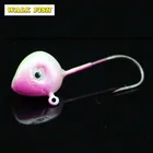 WALK FISH 5 шт.лот мини-крючки, рыболовная джиг-голова, крючок, искусственная приманка, рыболовный крючок с бородкой, зимний одинарный крючок 0.5g 1g 2g 3g 4g