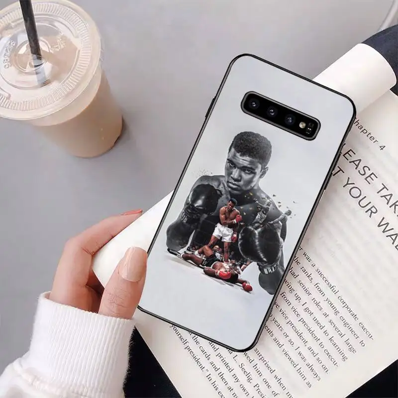 

Boxing King Ali Phone Case For Samsung S20 Ultra S10 S10e S8 S9 Plus S7 Edge Note 10 9 8 Black Soft TPU Cove Fundas