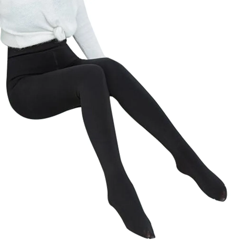 Thick Warm Stockings Solid Color Similar Skin Leggings Fashion Over Knee Winter Thermal Soft 12.9 | Женская одежда
