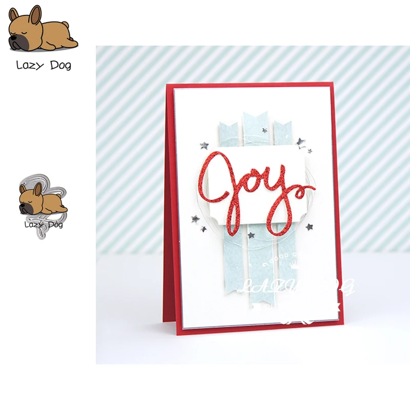 Металлические Вырубные штампы JOY Letter для празднования искусственное