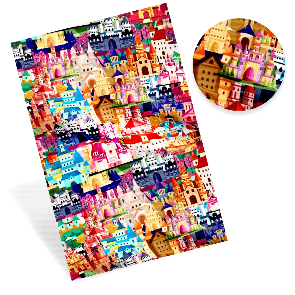 

Painting Printed Faux Leather Sheet Colorful Synthetic Leather Fabric DIY Hairbows Crafts Home Decor Material IBOWS 22*30cm/pc