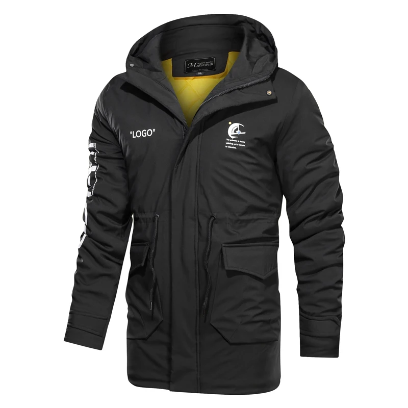 Новинка зимние куртки для мужчин куртка с отстегивающимся капюшоном