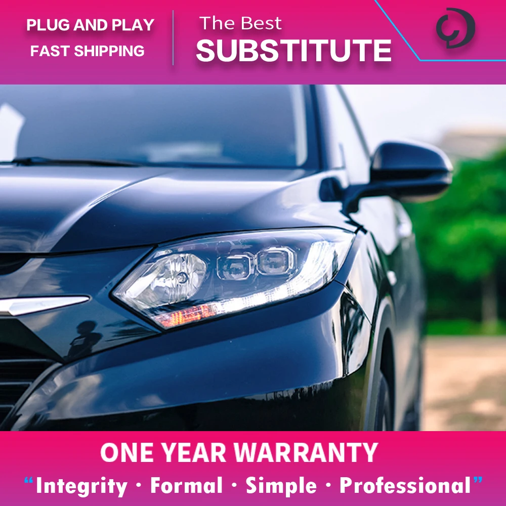 

AKD Car Styling Headlights for honda HRV VEZEL HRV LED Headlight DRL Head Lamp Led Projector Automotive Accessories