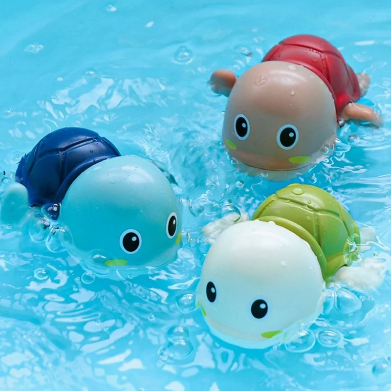 New Summer Bathroom Bath Shower Baby Clockwork Swimming Children Play Water Cute Little Duck Bathing Bathtub Toys for Kid Gifts