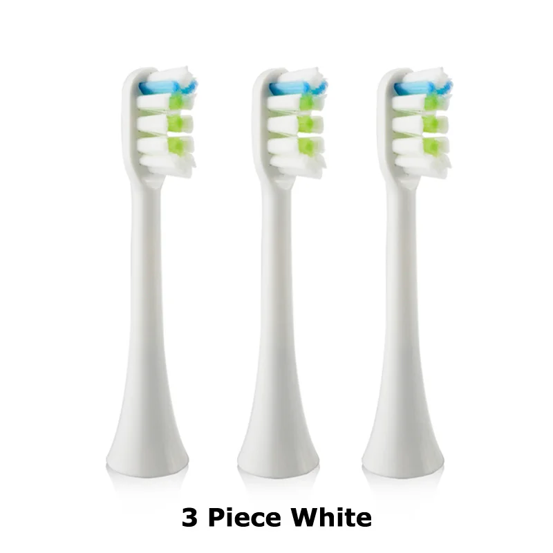 3 pcs white Сменные насадки для зубных щеток подходят для Xiaomi SOOCAS X3 SOOCARE электрическая зубная щетка мягкая зубная щетка с отдельной упаковкой - Цвет: 3 pcs white