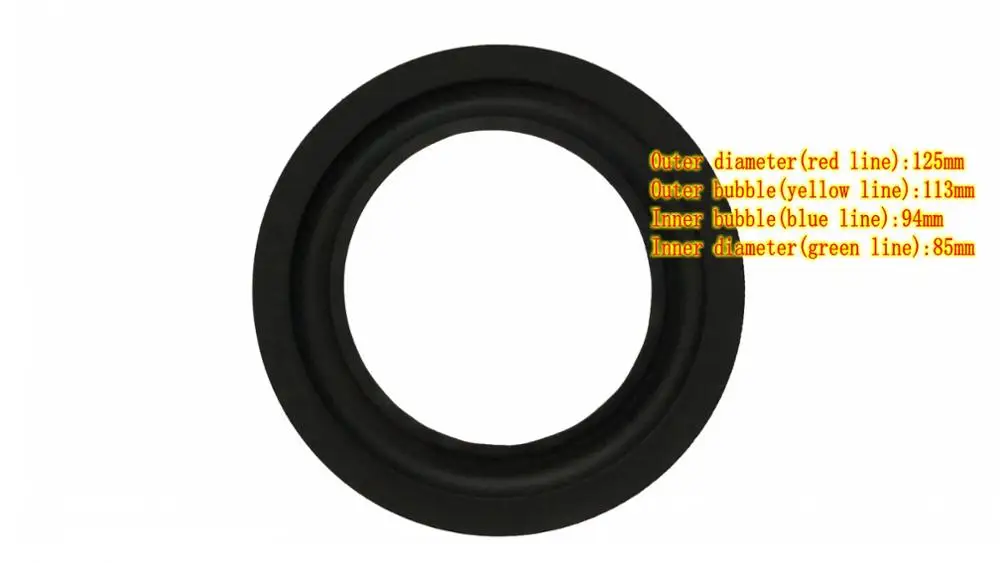 

Резиновый динамик 113A edge surround Home, 2 шт., 5 дюймов