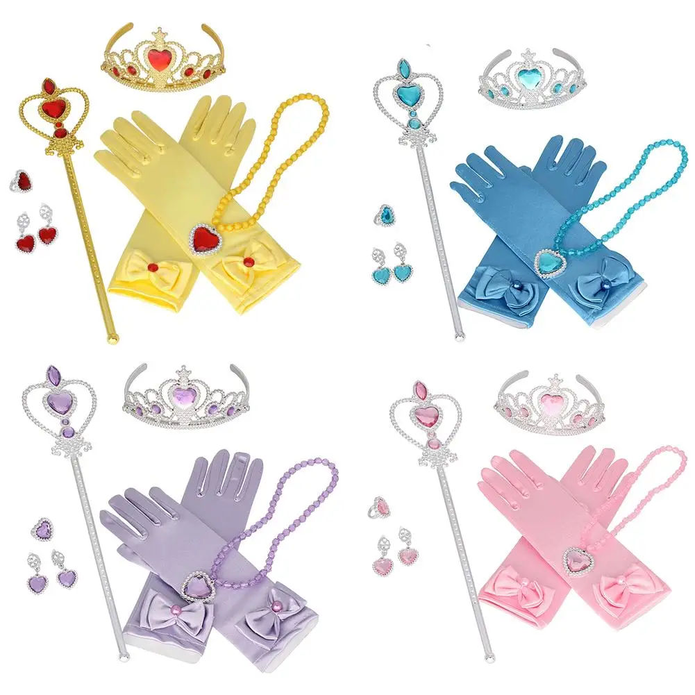 Комплект аксессуаров для принцессы платье Белль Корона Белоснежка София