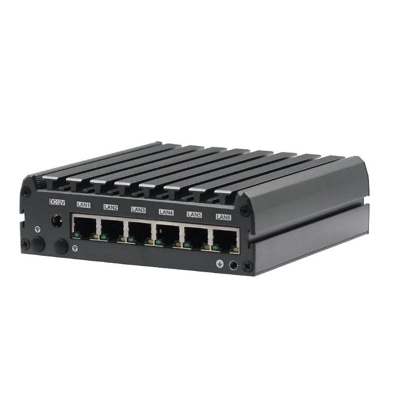 Материнская плата Nano ITX High end J1900 безвентиляторный ПК промышленный мини 6 LAN NUC Pfsense