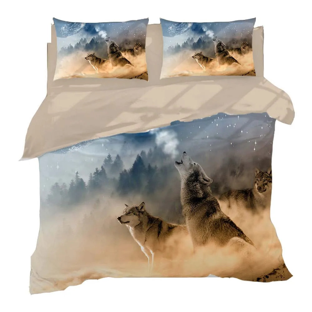 

Животное 3D Печать комплект постельного белья двойной размер пододеяльник для пары королева покрывало постельное белье 3/4 дeтскoe нижнee бeльё спальня украшения