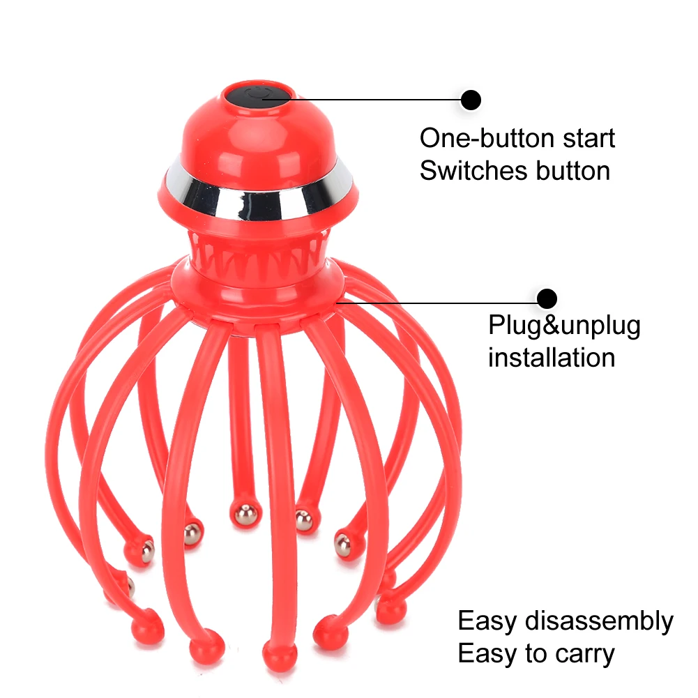 Электрический массажер для головы коготь снятия стресса терапия против