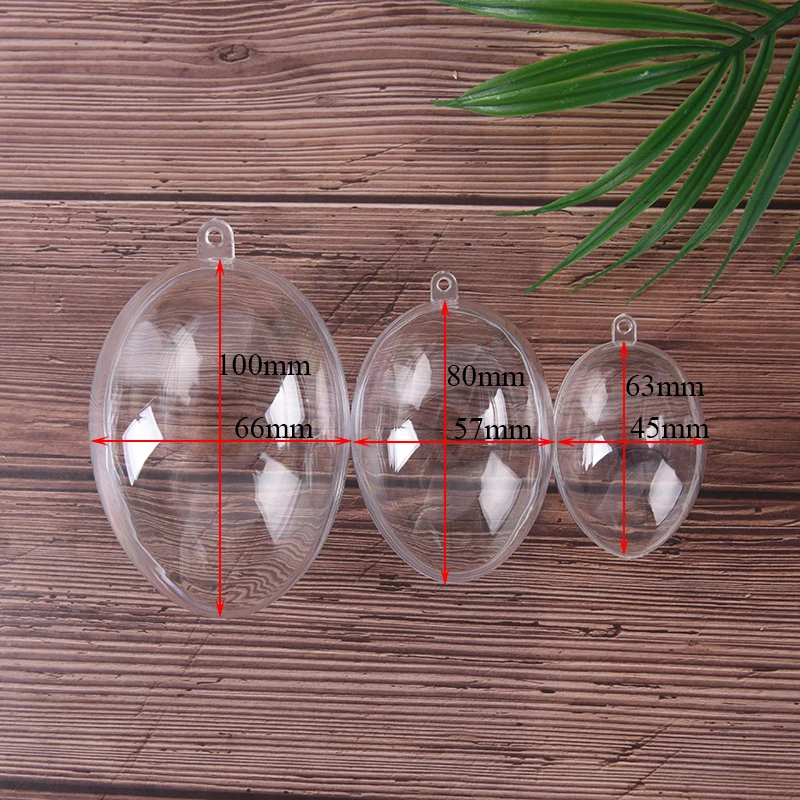 Transparent Ball Clear Plastic for Wedding Candy Box Favors Egg Shape Acrylic Gift Bag New Year Christmas Tree Decorations | Дом и сад