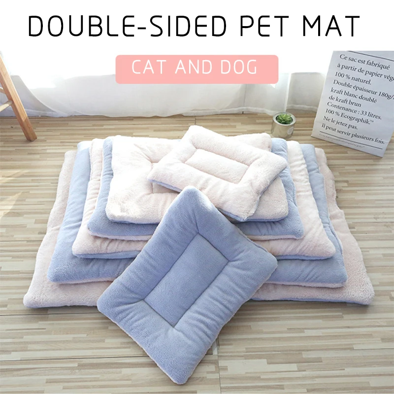 Soft Pet Dog Mat Flannel Cotton Paw Foot Print Washable Blanket Warm Sleeping Beds For Small Medium Dogs Cat Accessories | Дом и сад