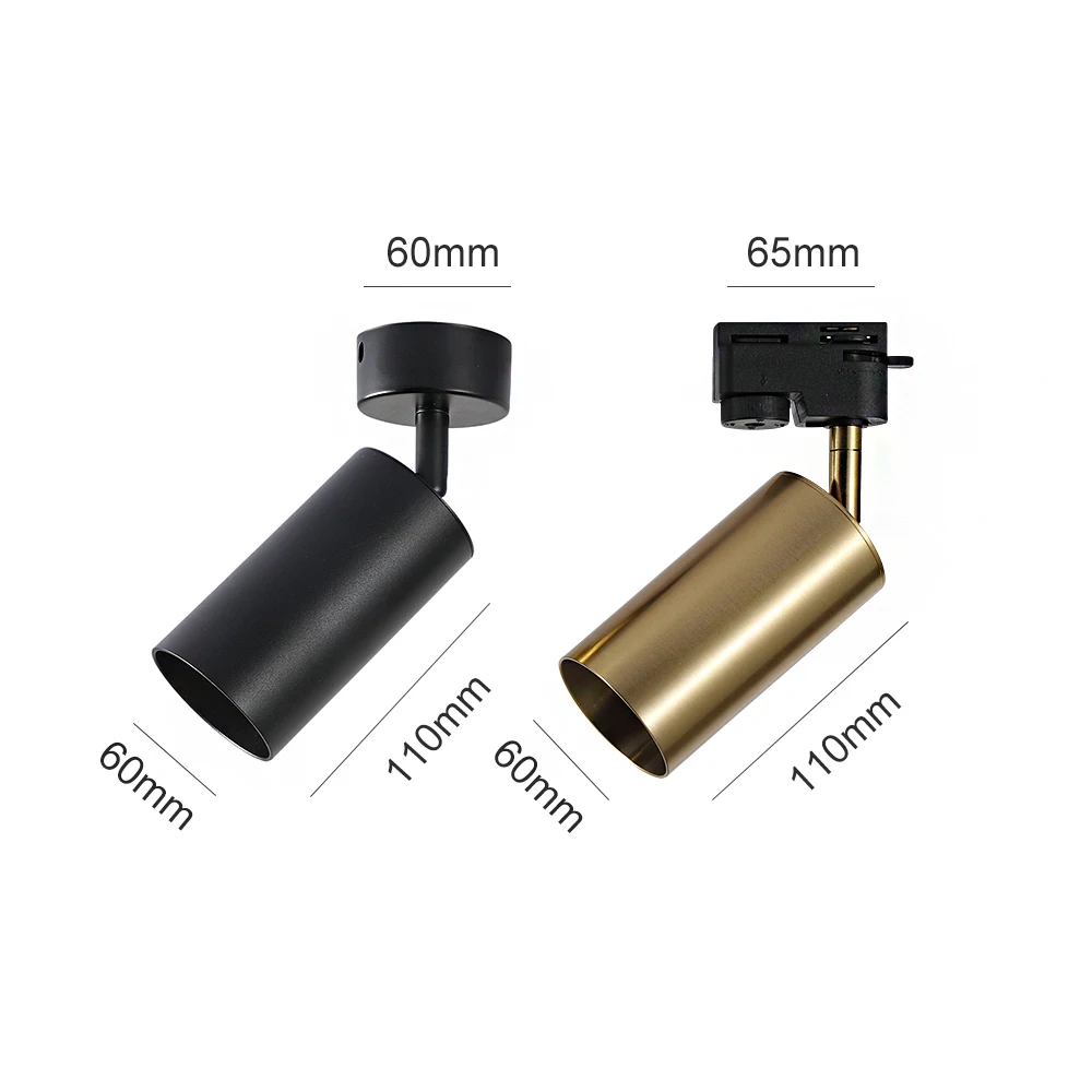 $12.87 Surface Mounted 360° Rotatable LED Ceiling Track Downlight 5W 7W 9W 12W 15W GU10 Bulb Replaceable Spot Light